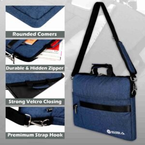blue laptop bag manufactured by carrizo , a top laptop bag manufacturer in mumbai 